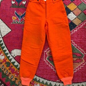 Men's Orange Wool Hunting Pants
